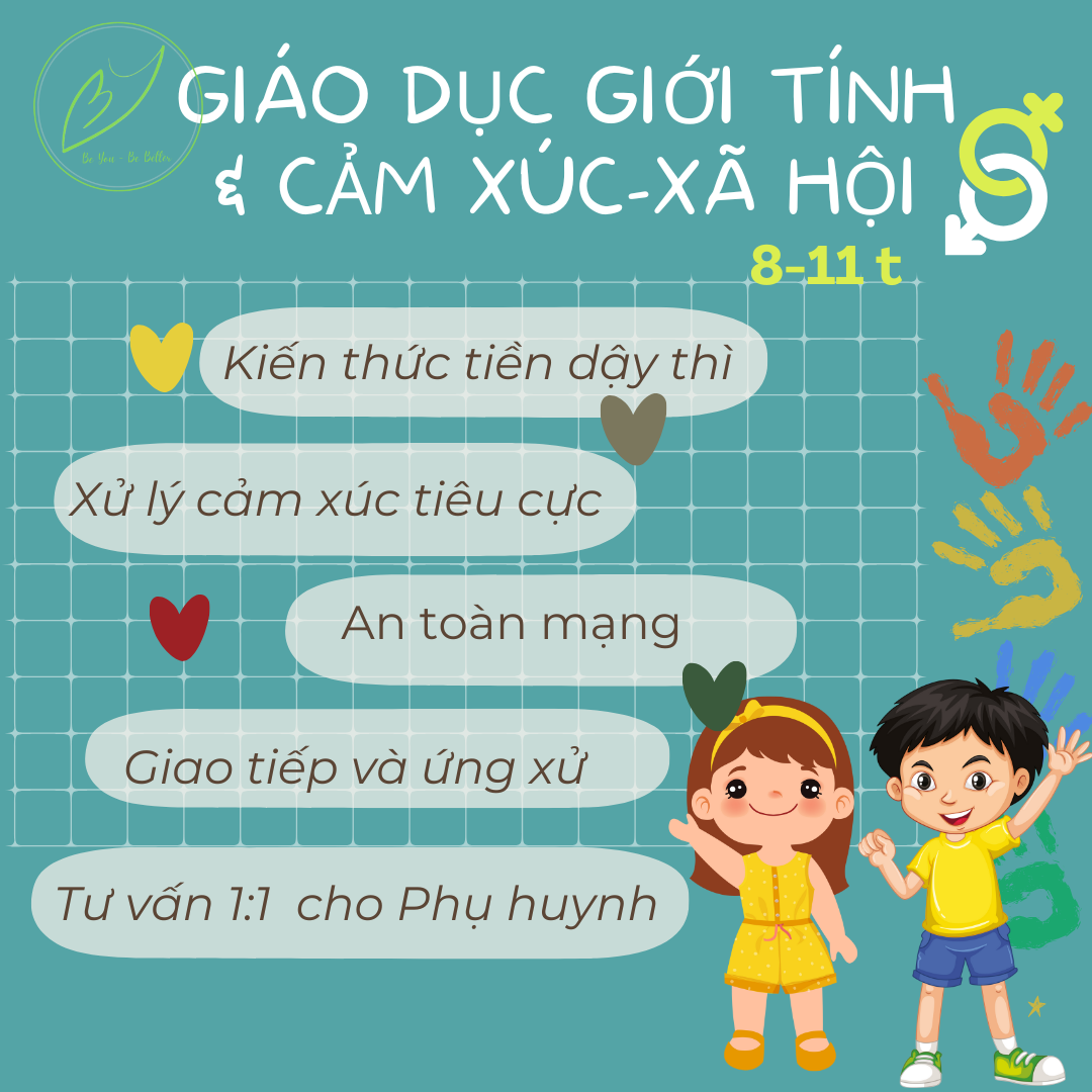 Giáo dục giới tính và cảm xúc xã hội (8-11t)